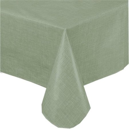 CARNATION HOME FASHIONS Carnation Home Fashions SFLN-108-42 52 x 108 in. Vinyl Tablecloth with Polyester Flannel Backing in Sage SFLN-108/42